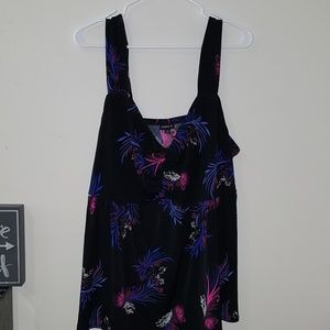 Torrid Plus Size (3X) Black Designer Tank